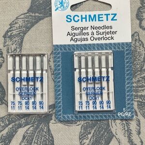 Serger Sewing Machine Needles DCx1 Overlock 2 Packages of 5